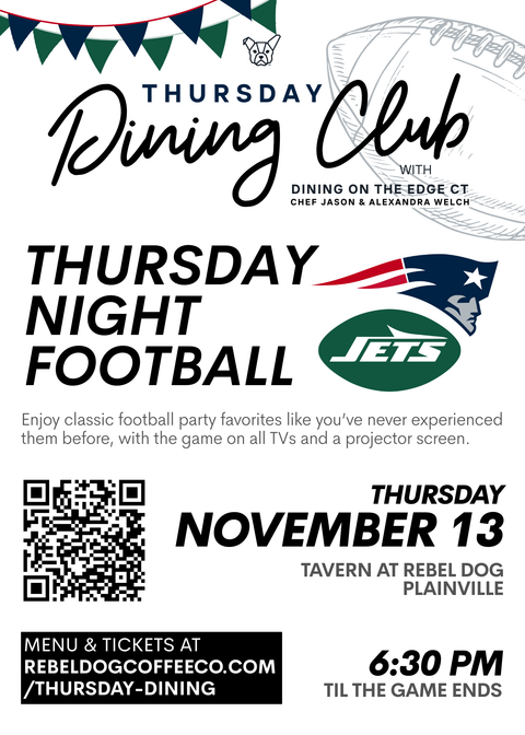 Thursday Dining Club with Dining on the Edge CT