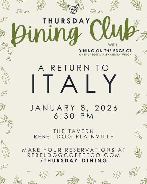 Thursday Dining Club with Dining on the Edge CT