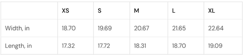 Sizing